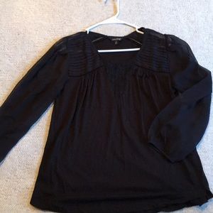 Black Lucky Brand Medium Long Sleeved Top